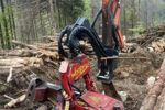 Raupenbagger FIAT HITACHI EX 235 mit WOODY WH6