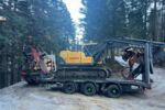 Baggerprozessor Volvo EC140B mit Woody 50