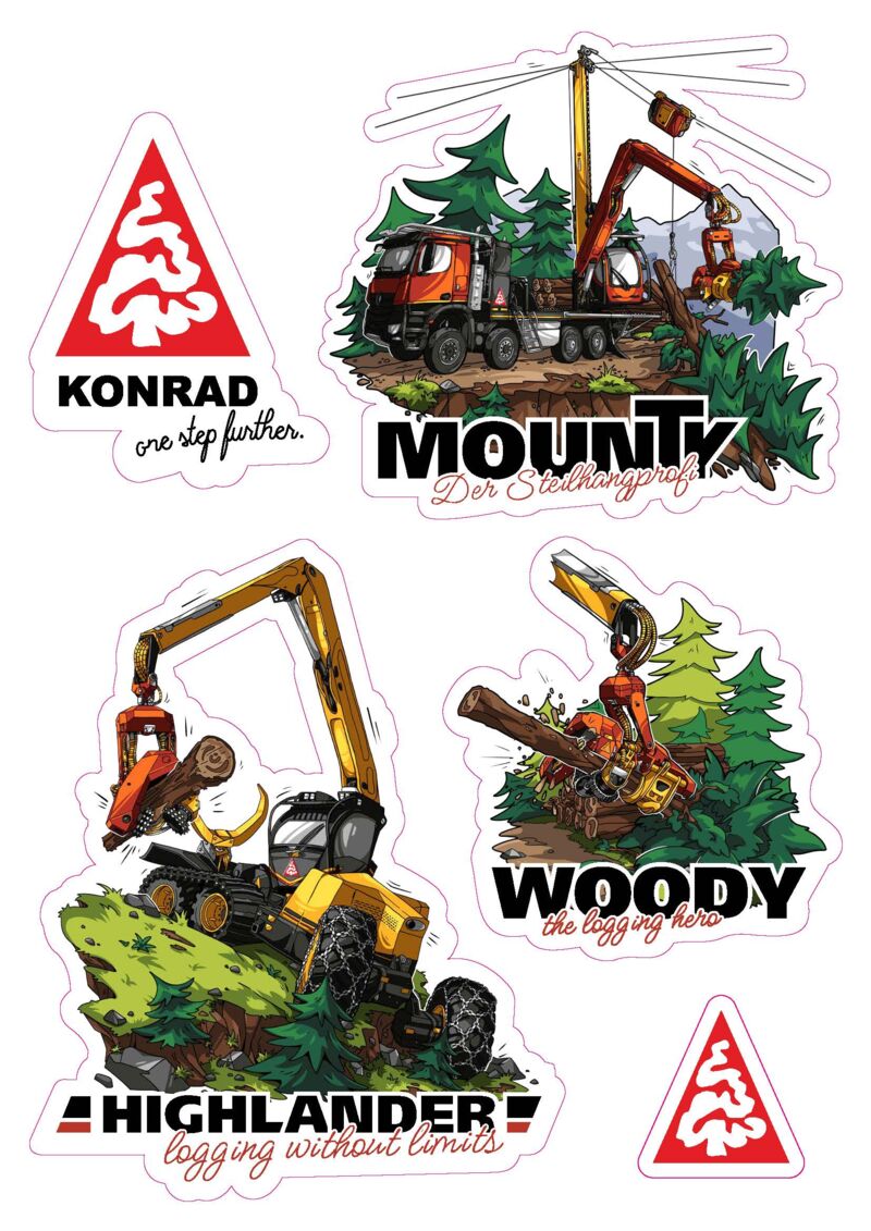 Stickerbogen KONRAD groß